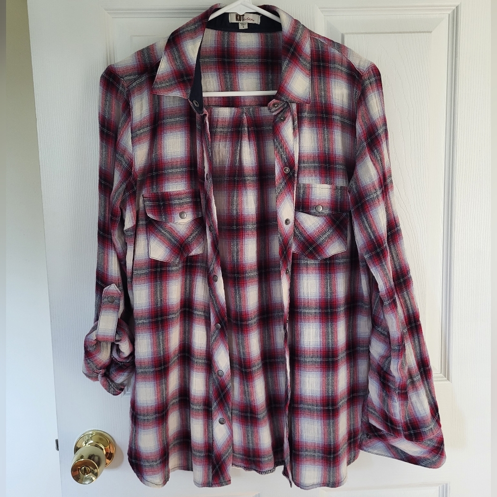 Plaid Flannel Button up shirt